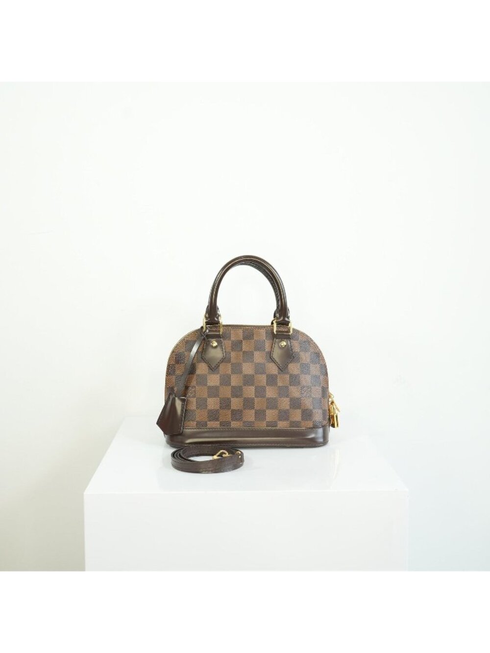 Louis Vuitton Damier Ebene Canvas Alma BB W/Strap